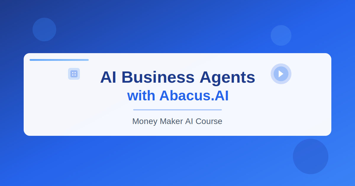 Minimum Input, Maximum Output - Learn AI Business Agents